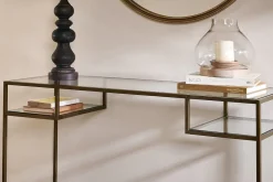 Hallway & Bootroom|Living^Nkuku Nakuru Iron & Glass Console Table
