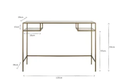 Hallway & Bootroom|Living^Nkuku Nakuru Iron & Glass Console Table