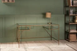 Home Office|Desks^Nkuku Nakuru Iron & Glass Desk