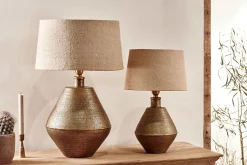 Table Lamps^Nkuku Nalgonda Lamp - Antique Brass - Small