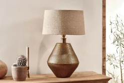 Table Lamps^Nkuku Nalgonda Lamp - Antique Brass - Large