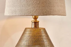 Table Lamps^Nkuku Nalgonda Lamp - Antique Brass - Large