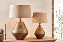 Table Lamps^Nkuku Nalgonda Lamp - Antique Brass - Large