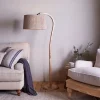 Floor Lamps^Nkuku Namira Mango Wood Floor Lamp - Natural