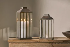 Decorative Home Accessories|Lanterns^Nkuku Nampo Lantern - Aged Antique