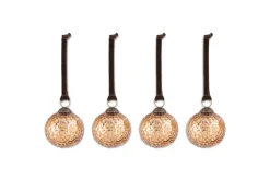 Baubles & Tree Decorations|Winter Berries^Nkuku Narangi Baubles - Copper (Set of 4)