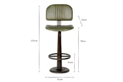 Kitchen & Dining|Bar Stools & Bar Chairs^Nkuku Narwana Bar Chair - Rich Green