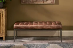 Hallway & Bootroom|Benches^Nkuku Nasan Leather Upholstered Bench
