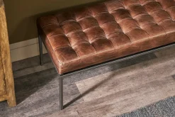 Hallway & Bootroom|Benches^Nkuku Nasan Leather Upholstered Bench