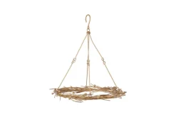 Christmas Table|Wreaths & Garlands^Nkuku Natesa Hanging Wreath - Brass