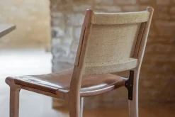 Kitchen & Dining|Bar Stools & Bar Chairs^Nkuku Nayan Leather & Jute Counter Chair - Tan