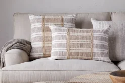 Bedroom Textiles|Cushions^Nkuku Nayika Cotton Cushion Cover - Rust