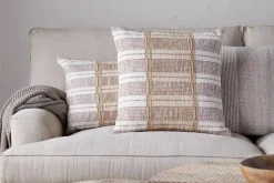 Bedroom Textiles|Cushions^Nkuku Nayika Cotton Cushion Cover - Rust