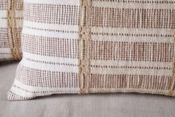 Bedroom Textiles|Cushions^Nkuku Nayika Cotton Cushion Cover - Rust
