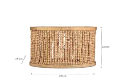 Lampshades^Nkuku Neela Mango Wood Lampshade - Natural