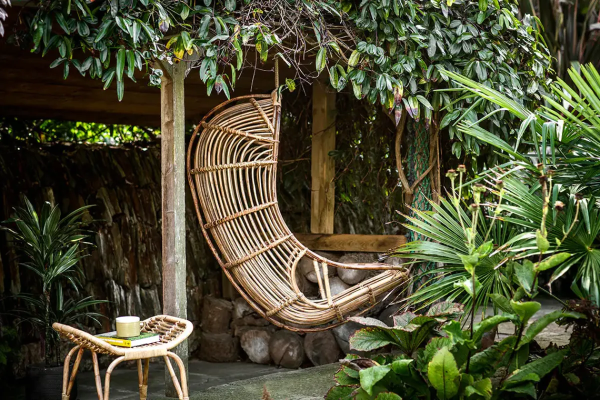 Garden|Garden Seating^Nkuku Nesari Rattan Hanging Chair - Natural