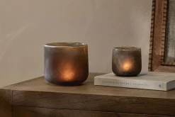 Decorative Home Accessories|Candle Holders^Nkuku Nesda Tealight Holder - Frosted Black