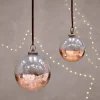 Giant Baubles|Baubles & Tree Decorations^Nkuku Nevasa Giant Bauble Round - Clear & Antique Copper