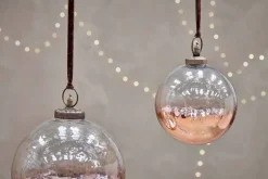 Giant Baubles|Baubles & Tree Decorations^Nkuku Nevasa Giant Bauble Round - Clear & Antique Copper