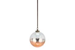 Giant Baubles|Baubles & Tree Decorations^Nkuku Nevasa Giant Bauble Round - Clear & Antique Copper