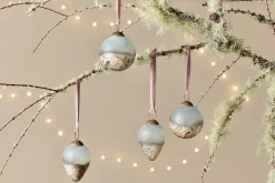 Baubles & Tree Decorations|Shades Of Nature^Nkuku Ngolo Baubles - (Set of 4)