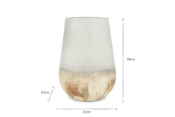 Decorative Home Accessories|Vases^Nkuku Ngolo Recycled Glass Vase - Aged Smoke