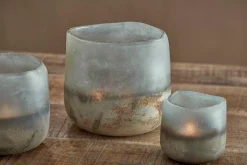 Decorative Home Accessories|Candle Holders^Nkuku Ngolo Tealight Holder - Aged Smoke
