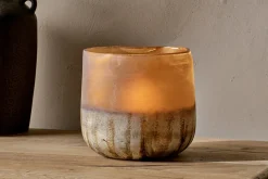 Decorative Home Accessories|Candle Holders^Nkuku Ngolo Tealight Holder - Antiqued Amber