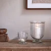 Decorative Home Accessories|Candle Holders^Nkuku Nia Recycled Glass Candle Holder - Clear