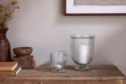 Decorative Home Accessories|Candle Holders^Nkuku Nia Recycled Glass Candle Holder - Clear