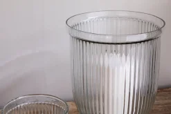 Decorative Home Accessories|Candle Holders^Nkuku Nia Recycled Glass Candle Holder - Clear