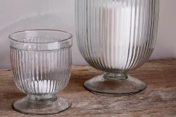 Decorative Home Accessories|Candle Holders^Nkuku Nia Recycled Glass Candle Holder - Clear