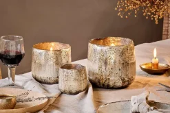 Decorative Home Accessories|Candle Holders^Nkuku Nimit Recycled Glass Tealight