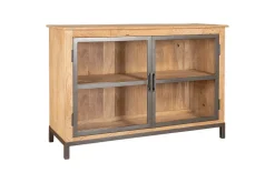 Kitchen Storage|Home Office^Nkuku Nirvi Mango Wood & Iron Sideboard - Black