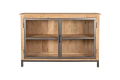 Kitchen Storage|Home Office^Nkuku Nirvi Mango Wood & Iron Sideboard - Black