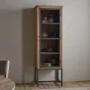Kitchen Storage|Home Office^Nkuku Nirvi Mango Wood & Iron Tall Cabinet - Black