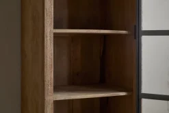 Kitchen Storage|Home Office^Nkuku Nirvi Mango Wood & Iron Tall Cabinet - Black