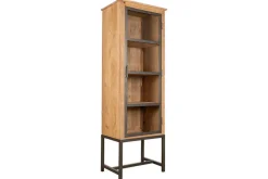 Kitchen Storage|Home Office^Nkuku Nirvi Mango Wood & Iron Tall Cabinet - Black