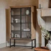 Home Office|Kitchen & Dining^Nkuku Nirvi Wood & Iron Cabinet - Black