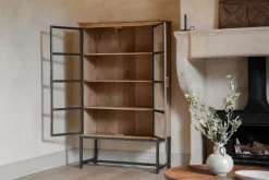Home Office|Kitchen & Dining^Nkuku Nirvi Wood & Iron Cabinet - Black