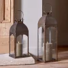 Lanterns|Garden Décor^Nkuku Nivas Lantern - Antique Brass