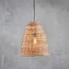 Pendant Shades|Pendant Lighting^Nkuku Noko Rattan Conical Pendant - Natural