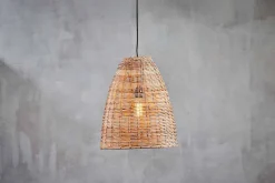 Pendant Shades|Pendant Lighting^Nkuku Noko Rattan Conical Pendant - Natural