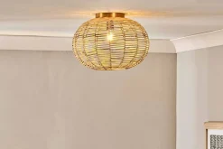 Ceiling Lights|Pendant Lighting^Nkuku Noko Rattan Flush Ceiling Light