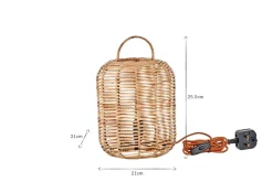 Bedside Lamps|Table Lamps^Nkuku Noko Rattan Lamp - Extra Small