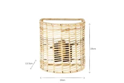 Wall Lights|Wall & Spot Lights^Nkuku Noko Rattan Wall Lamp - Small