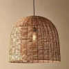 Pendant Shades|Pendant Lighting^Nkuku Noko Wicker Dome Pendant - Large