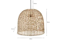 Pendant Shades|Pendant Lighting^Nkuku Noko Wicker Dome Pendant - Large