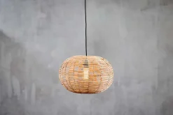 Pendant Shades|Pendant Lighting^Nkuku Noko Wicker Round Pendant - Natural - Large