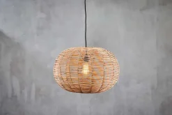 Pendant Shades|Pendant Lighting^Nkuku Noko Wicker Round Pendant - Natural - Small